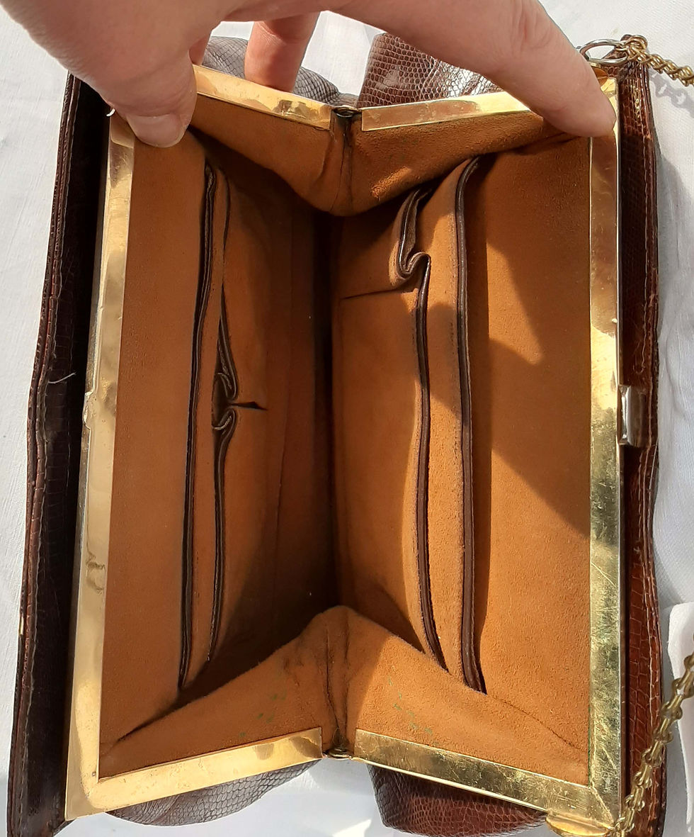 Handtasche Vintage Leder Braun