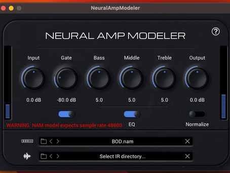 NAM Plugin version 0.7.5 is released