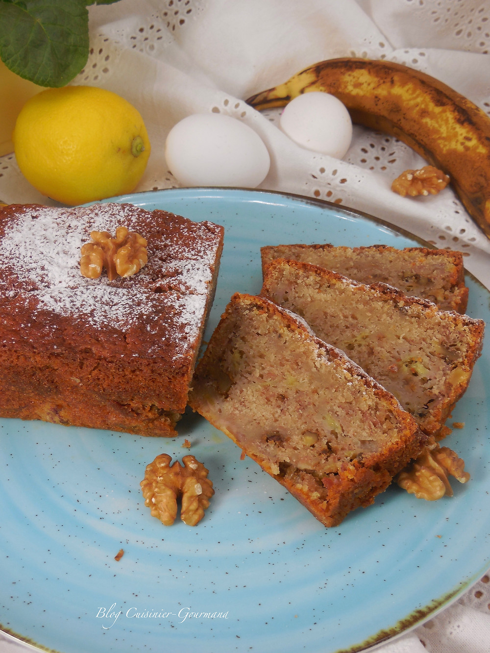 Le Cake Banane Cannelle Et Noix Facile A Realiser Joliment Parfume Et Si Agreable A Manger