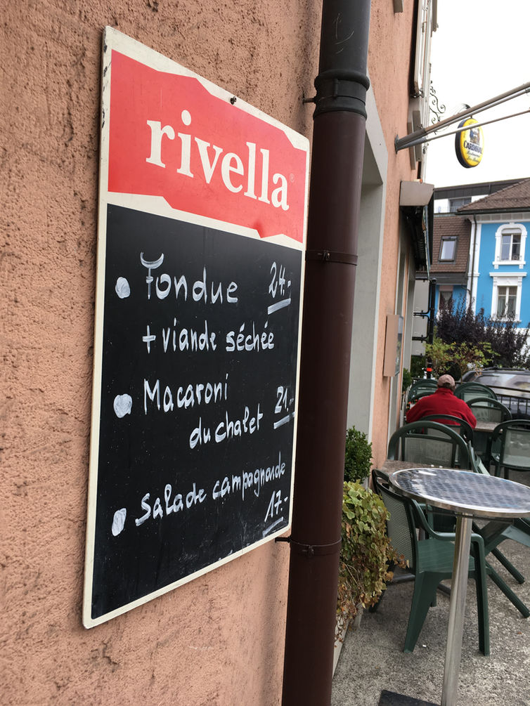 Bon menu du jour au restaurant "Les Bains " à Châtel-St.-Denis 1618