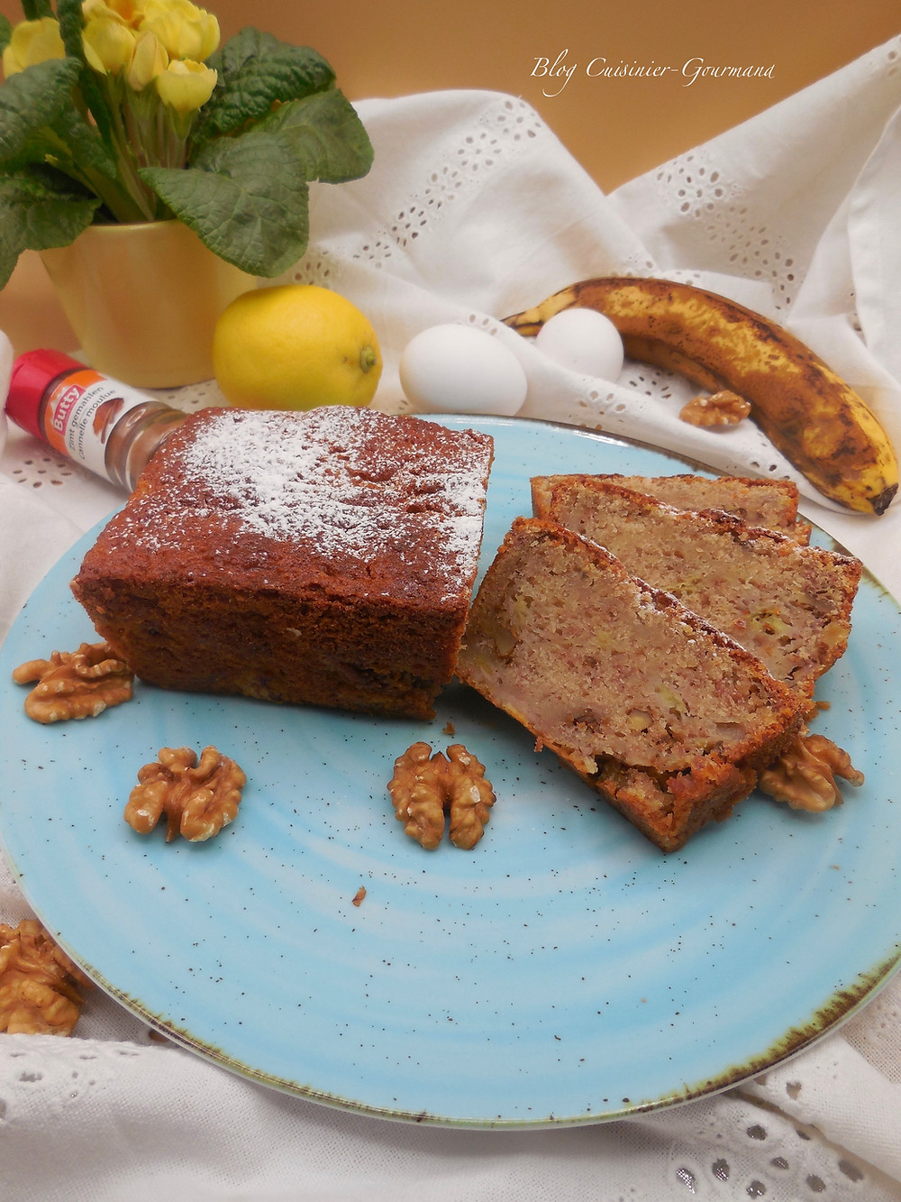 Le Cake Banane Cannelle Et Noix Facile A Realiser Joliment Parfume Et Si Agreable A Manger