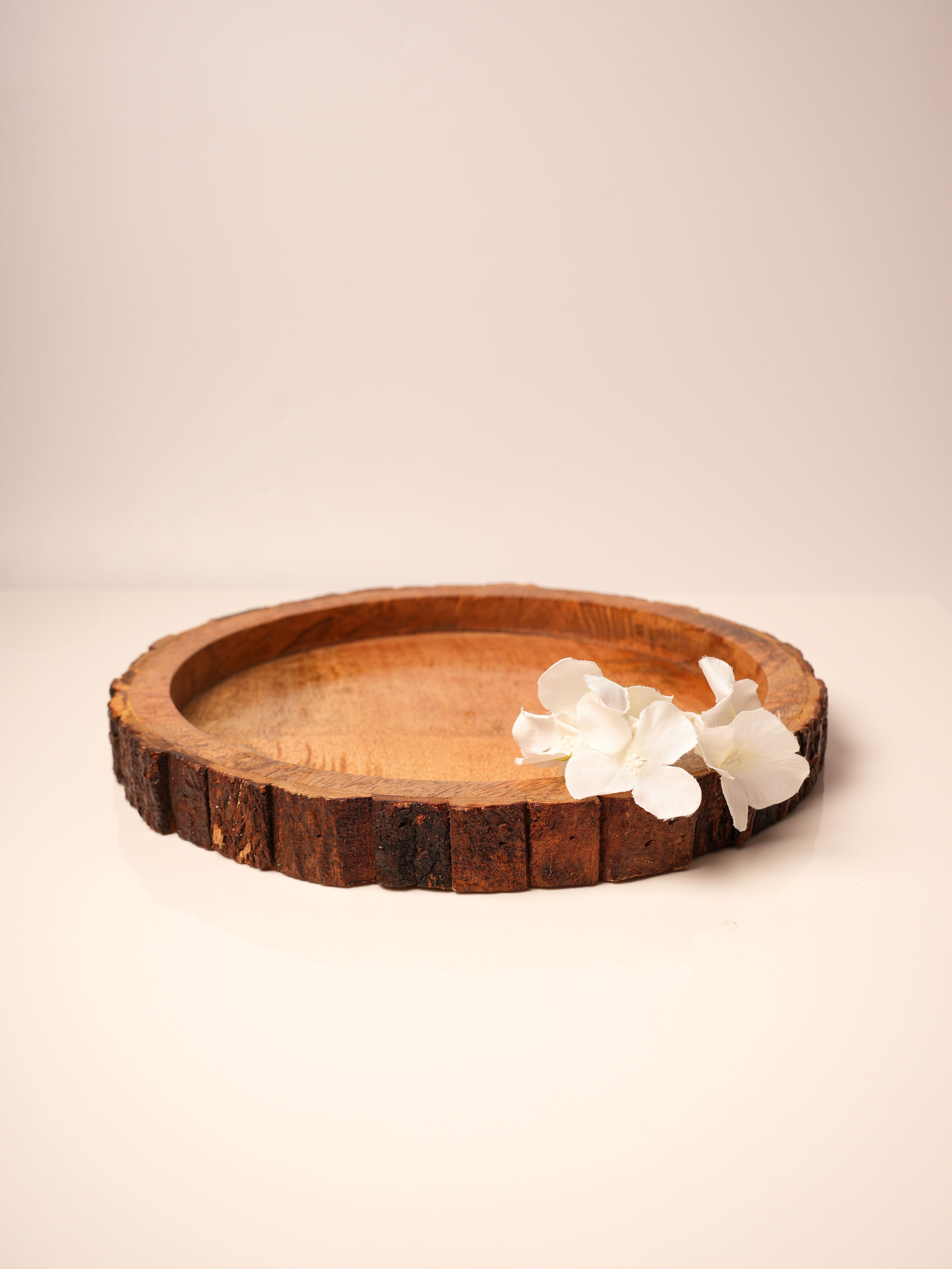 Round Wooden Plate
