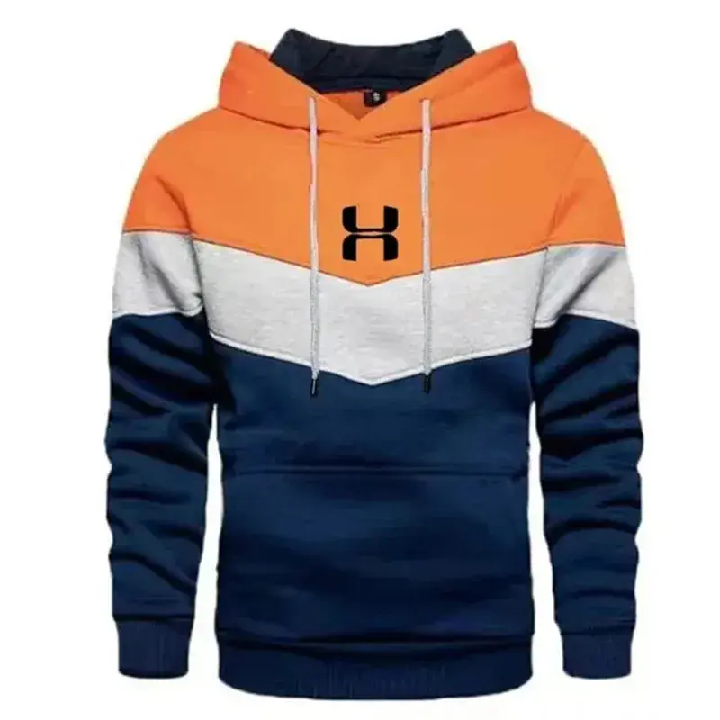 Thumbnail: Autumn and winter men's printed three tone sportswear hoodie pants 2-piece