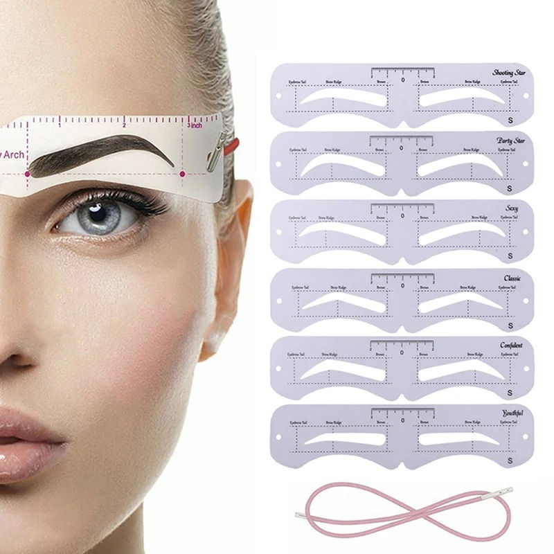 The New Fixed PVC Eyebrow Shaper Template Can Be Reused With High-quality Sticke