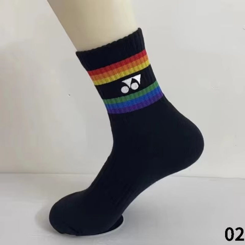 Thumbnail: YONEX Sports Running Socks Men Woman Outdoors Casual Athletic Mid-calf Socks Bas