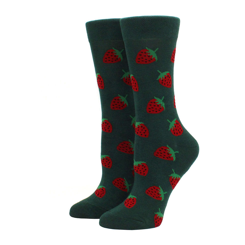 Thumbnail: Women Happy Funny Socks With Print Fruit food Art Cute Winter Socks With Avocado