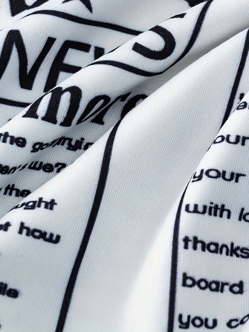Thumbnail: 2025 New Ladies 3D Newspaper Printed Style Maxi Dress