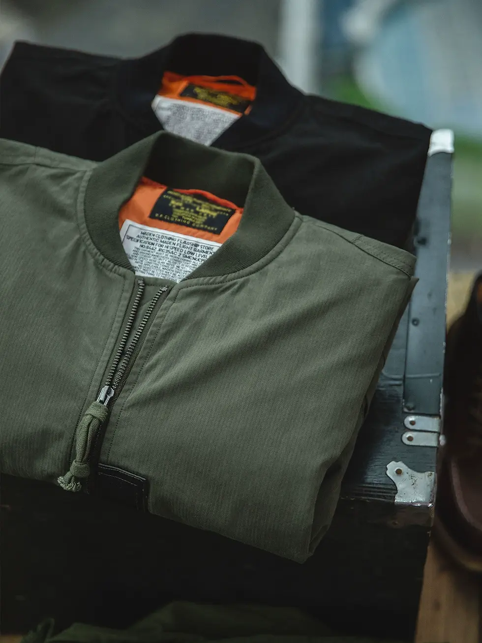 Thumbnail: Marden MA1 Pilot Jacket Military Wind Parka