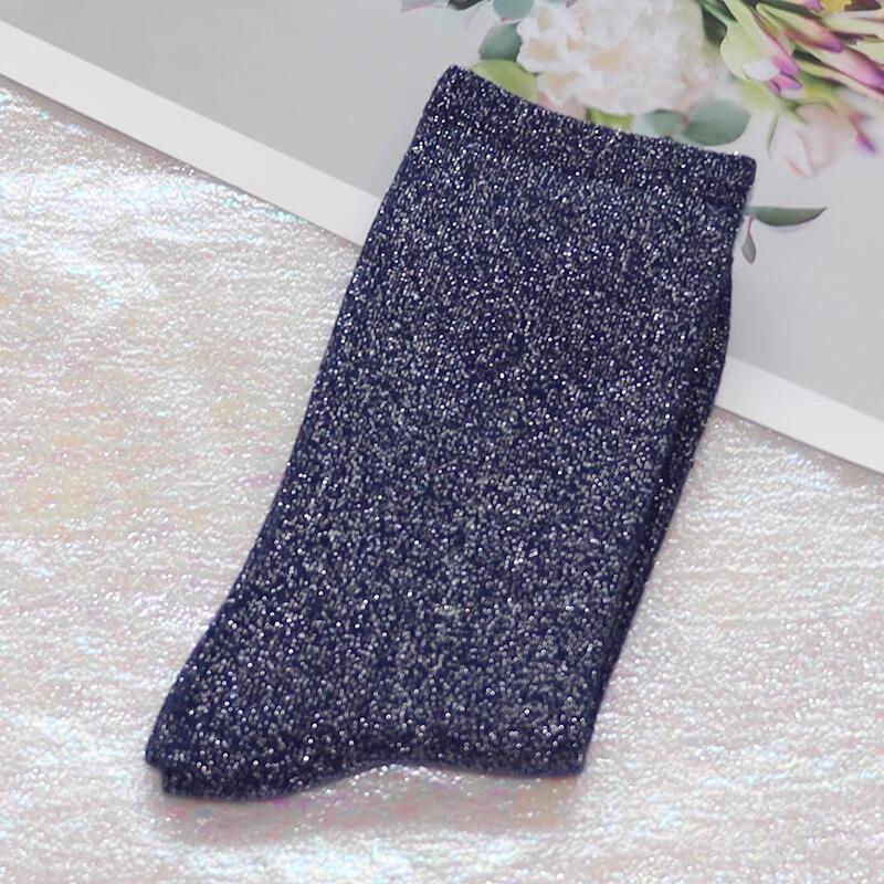 Thumbnail: 29 colors Fashion sexy shiny socks Korean style Gold silver silk socks Luxury de
