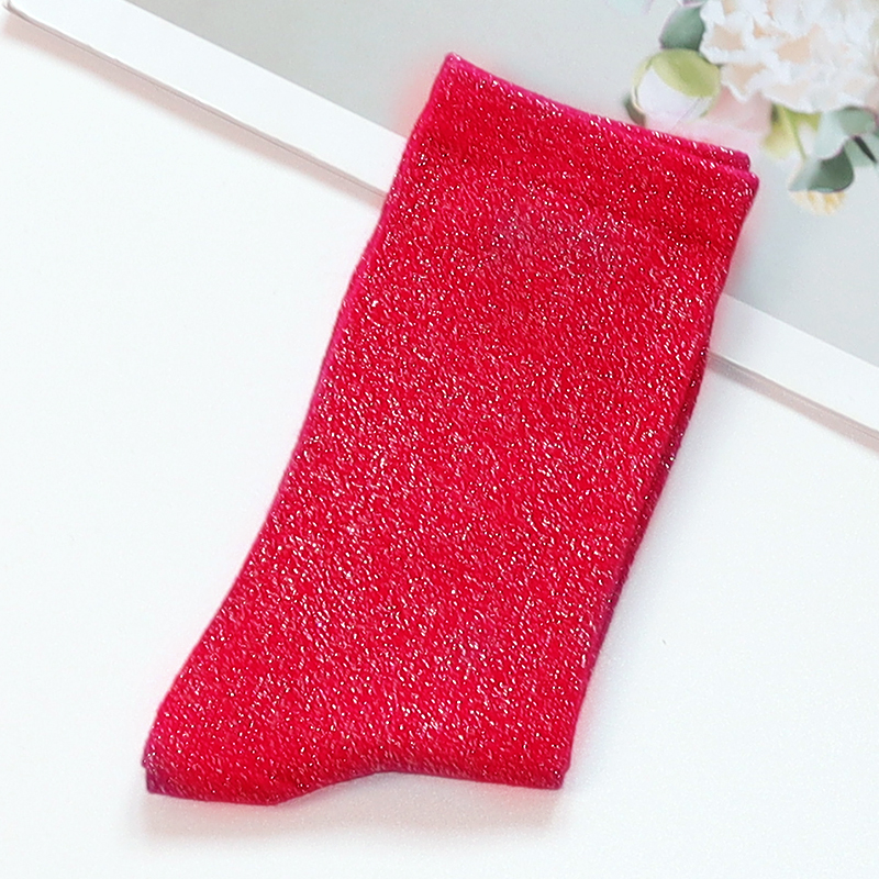 Thumbnail: 29 colors Fashion sexy shiny socks Korean style Gold silver silk socks Luxury de