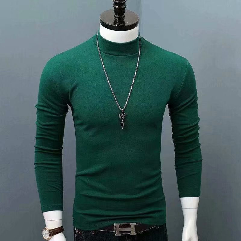 Thumbnail: 2023 new Man Thermal Turtleneck Casual Sleepwear Shirt S-2XL Sleeve Long Slim Co