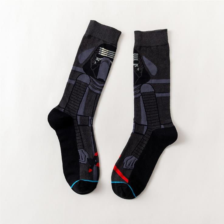 Thumbnail: 1 Pair Anime Men socks Master Yoda R2-D2 Cosplay Socks Wookiee Jedi Knight Novel