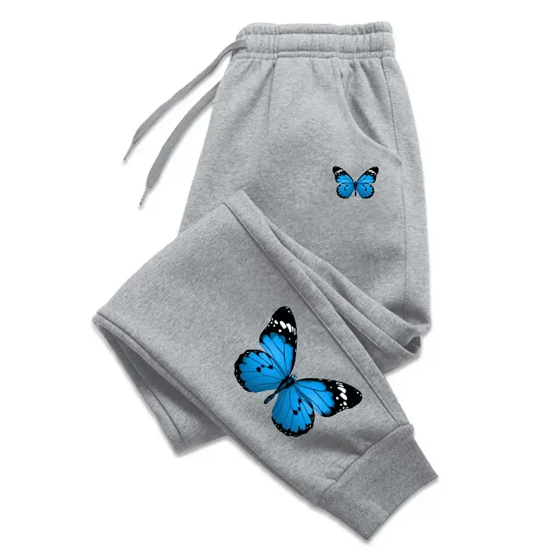 Thumbnail: Butterfly Printing Womens Sweatpants Fashion Casual Trend Jogging Trousers Versa