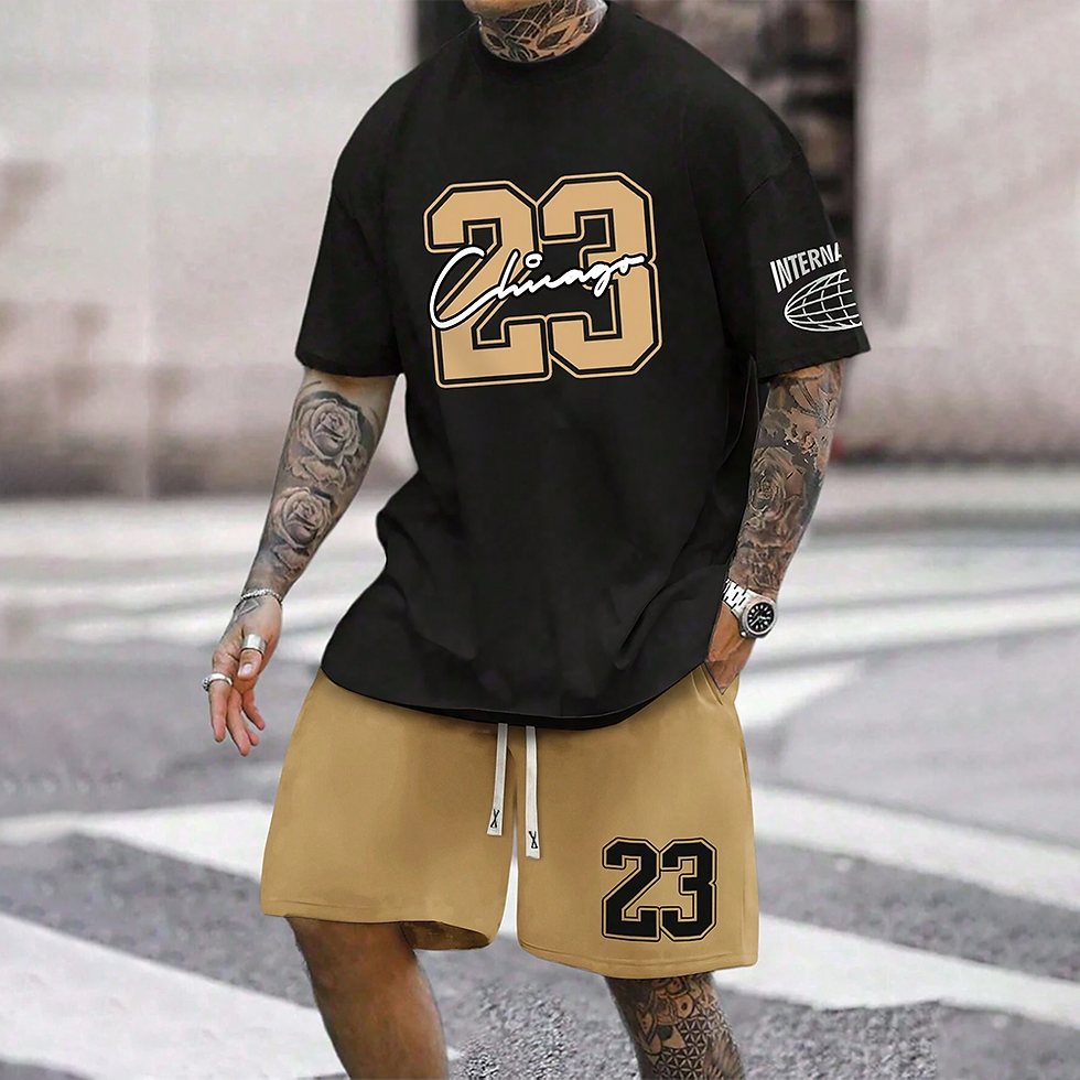 Thumbnail: 2024 New Fashion  3D Printed Men's Suit Oversized Clothing Short Sleeve Shorts S