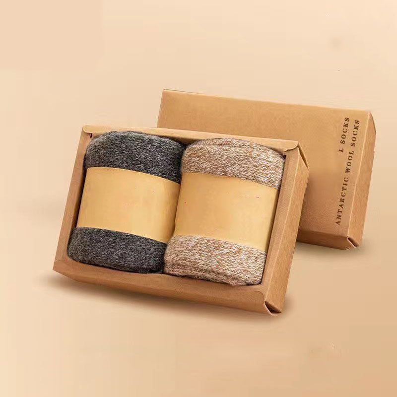Thumbnail: 2Pairs/Men's Socks Super Thick Wool High Quality Merino Wool Socks Business Fall