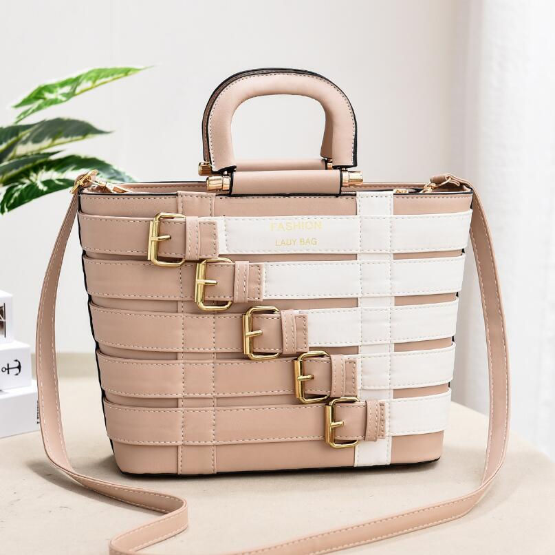 Thumbnail: 2024 Luxury Handbags Women Bags Designer Large Solid Belt Buckle Cros