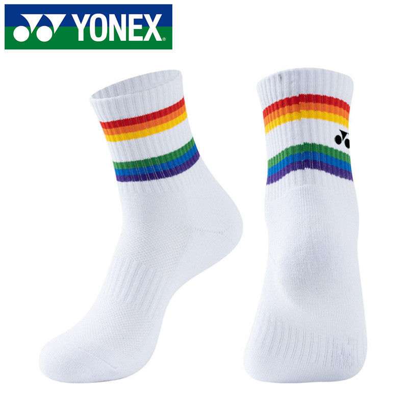 Thumbnail: YONEX Sports Running Socks Men Woman Outdoors Casual Athletic Mid-calf Socks Bas