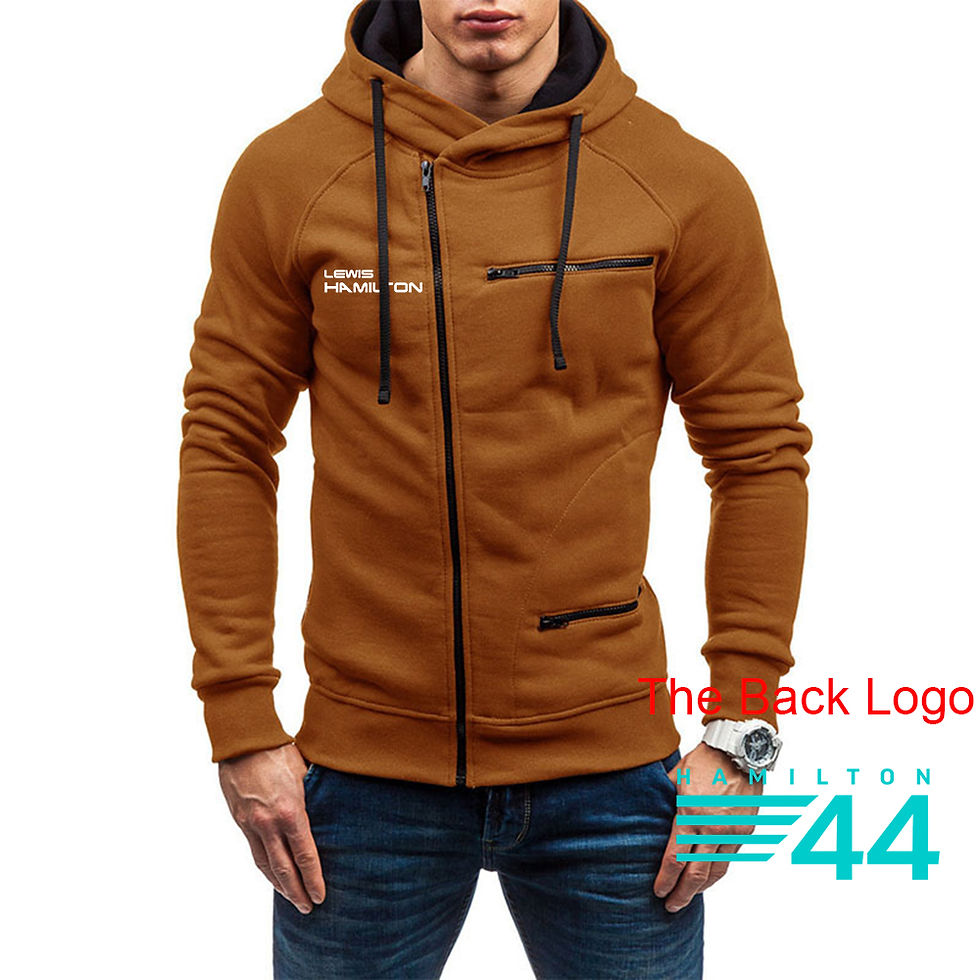 Thumbnail: F1 Driver Lewis Hamilton Digital 44 Men's Sweater Fashion Trendy Handsome Zipper