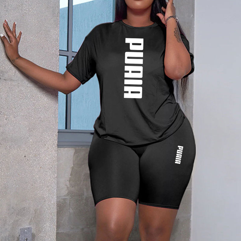 Thumbnail: Women Casual Sports Outfits Summer Home Outdoor Comfortable Cool Shorts Tracksui