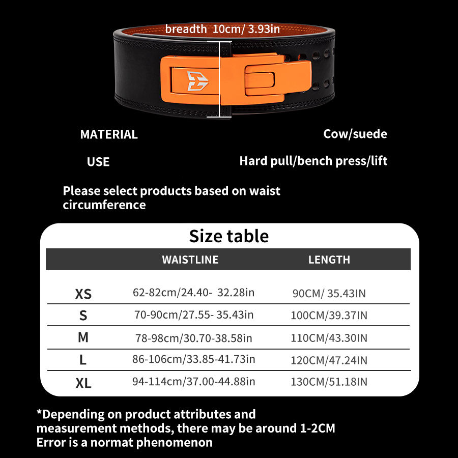 Thumbnail: Adjustable Weightlifting Belt, Lever Powerlifting Belt,Gym Barbell,Squat Deadlif