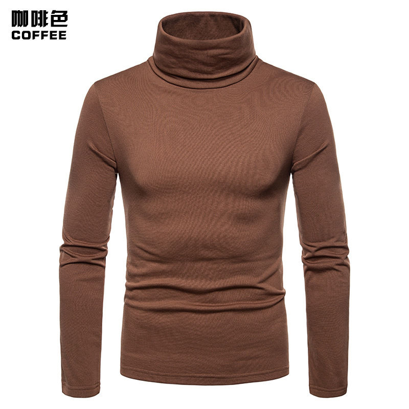 Thumbnail: 2023 new Man Thermal Turtleneck Casual Sleepwear Shirt S-2XL Sleeve Long Slim Co