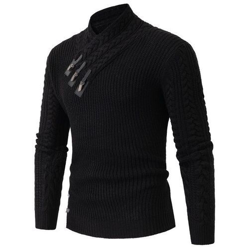 Thumbnail: Long-sleeved Knit Sweater for Men, European and American Plus Size Sweater, Loos