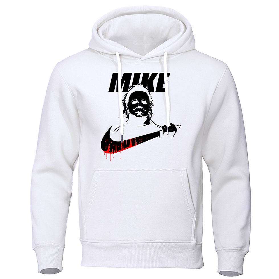 Thumbnail: Mike, Funny's Halloween Pattern Printed Hoodie Men Loose Warm hoody Hip Hop Fit 