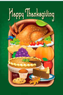 Thanksgiving Feast Flag