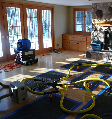 Flood and water removal and repair with PRS Construction - Charlotte, NC