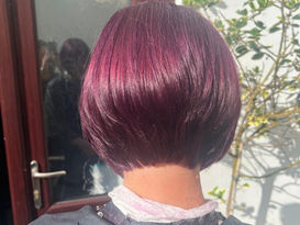 Fresh bob cut with colour