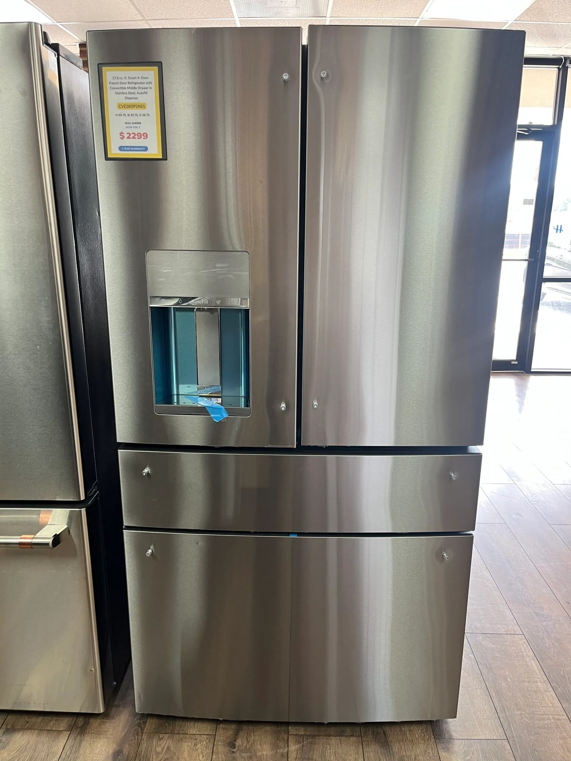CAFE 27.8 cu. ft. Smart 4- Door French Door Refrigerator