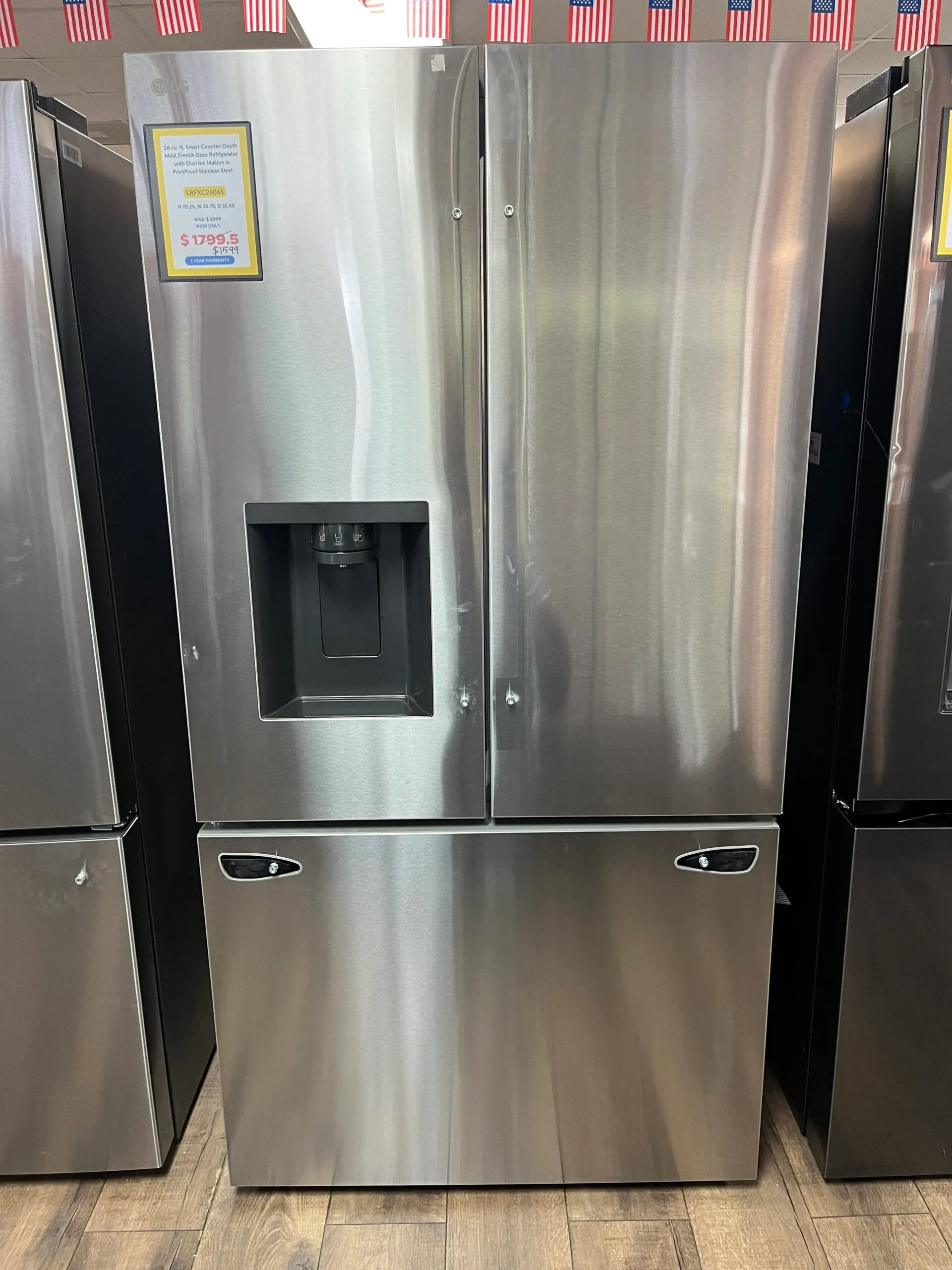 LG 26 cu. ft. Smart Counter-Depth MAX French Door Refrigerator