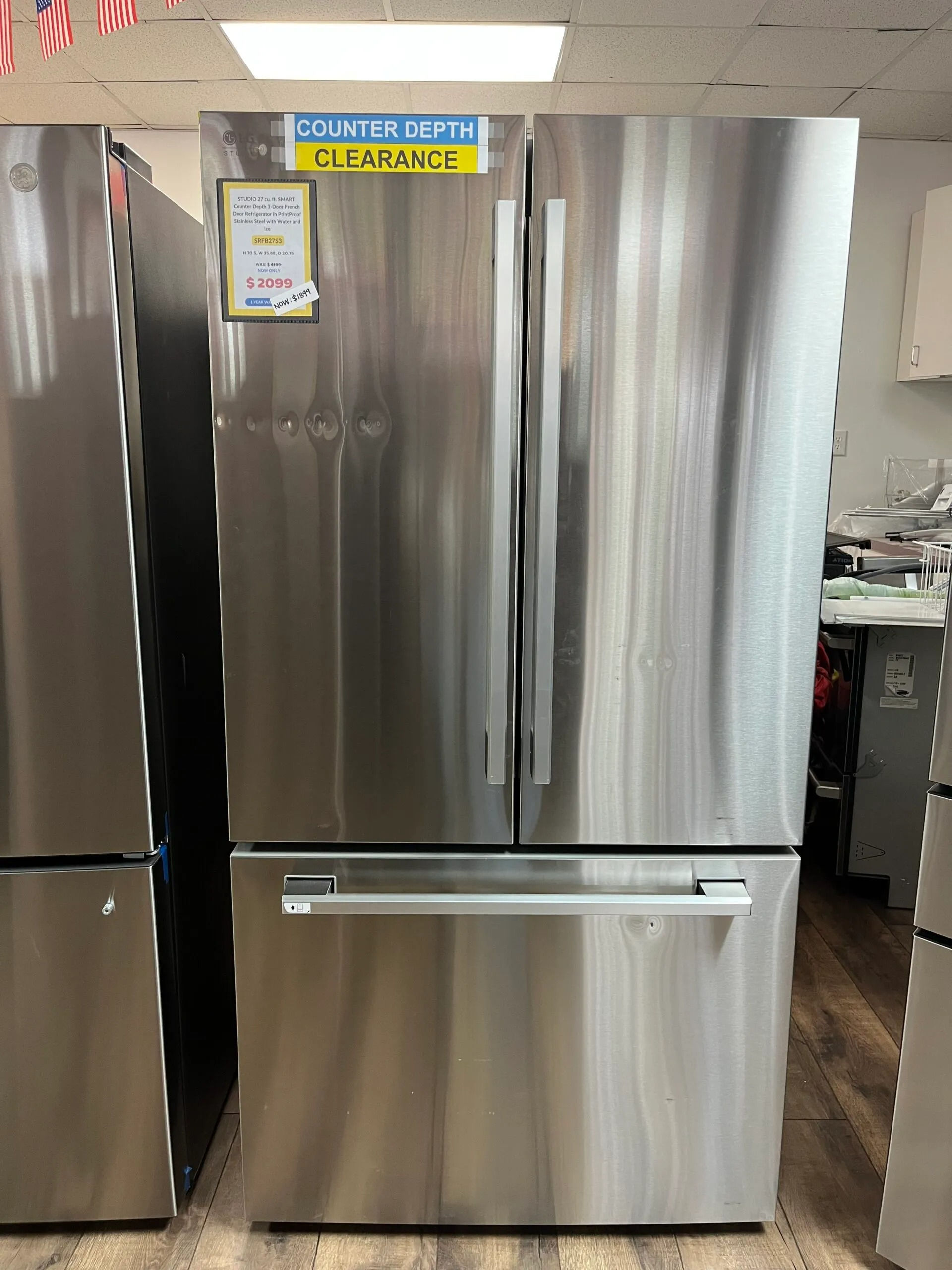 LG STUDIO 27 cu. ft. SMART Counter Depth 3-Door French Door Refrigerator
