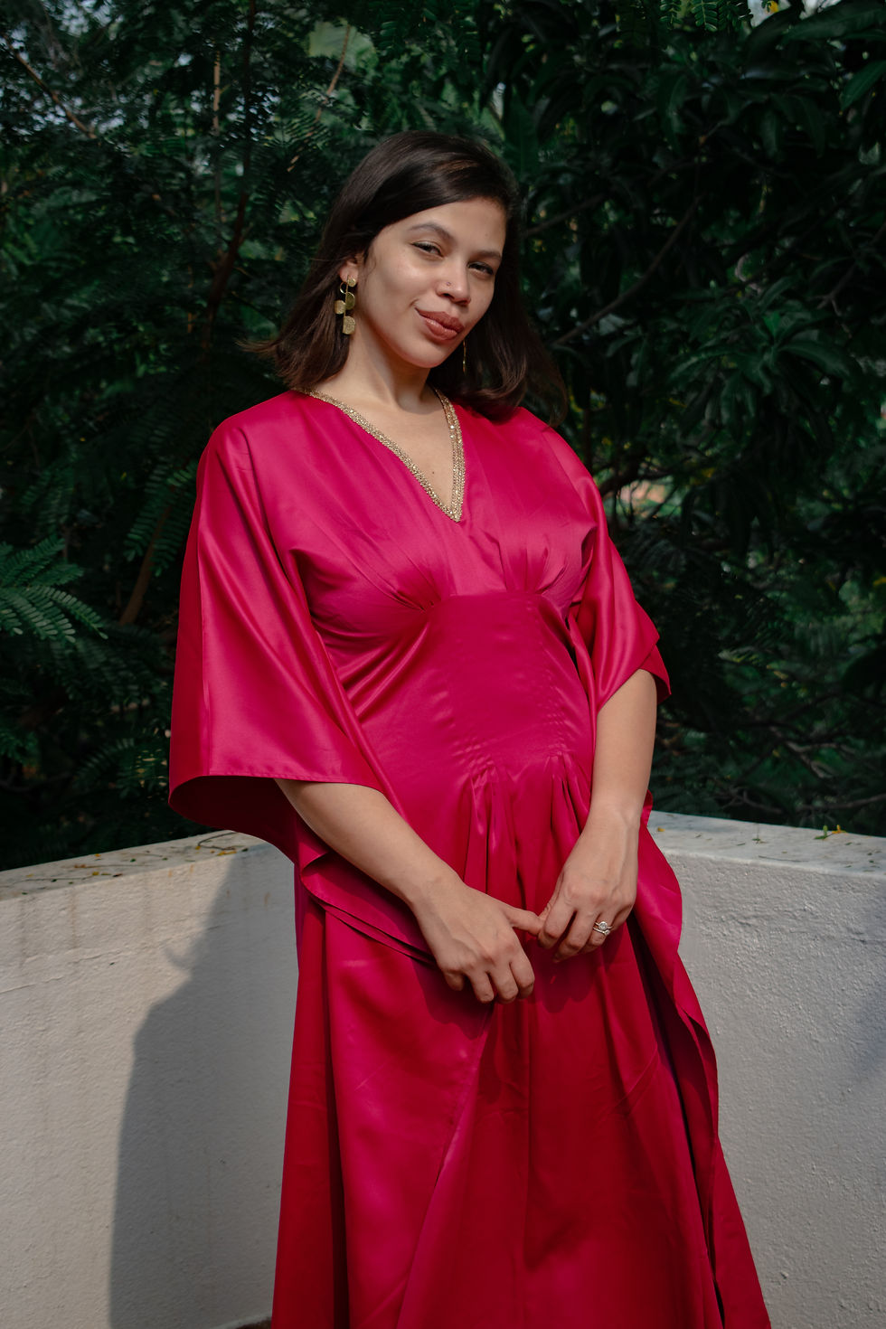 Thumbnail: Pink Tucks Kaftan