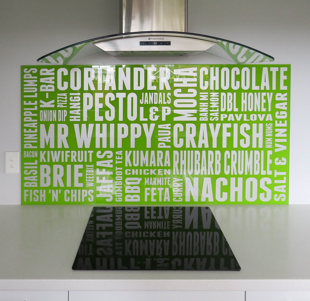 Create your own word cloud splashback