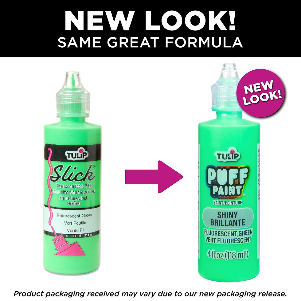 Thumbnail: Tulip Puff Paint Shiny Fluorescent Green 4 fl. oz.