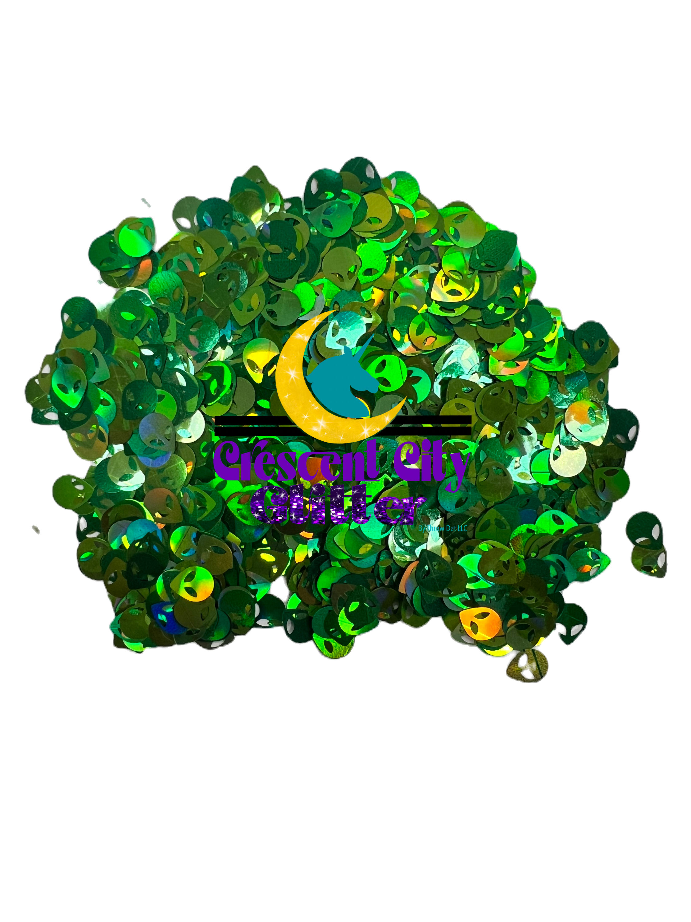 Green Alien Heads (Shapes) - CGS136