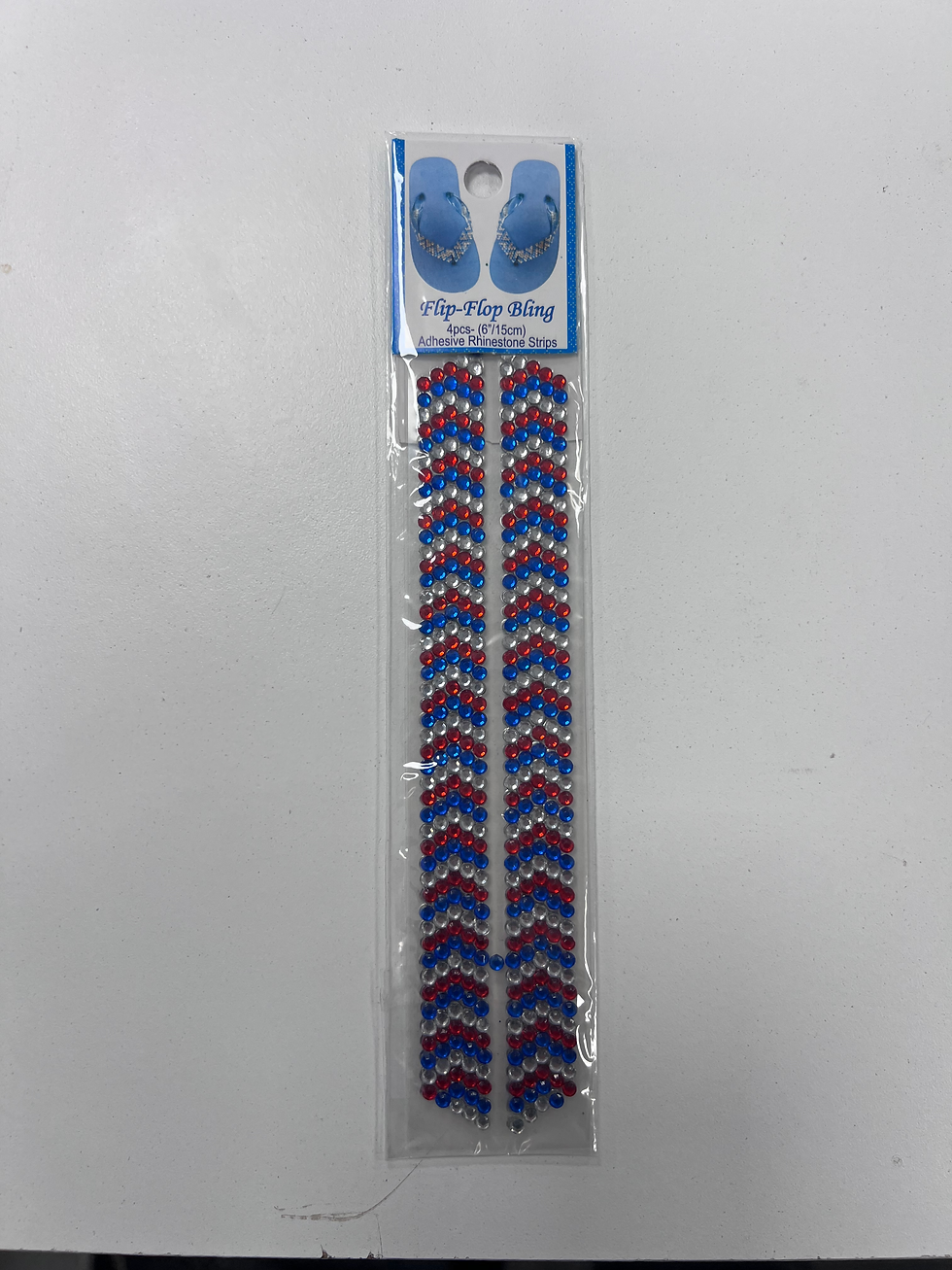 Thumbnail: Flip Flop Rhinestone Sticky Straps (4 pieces)