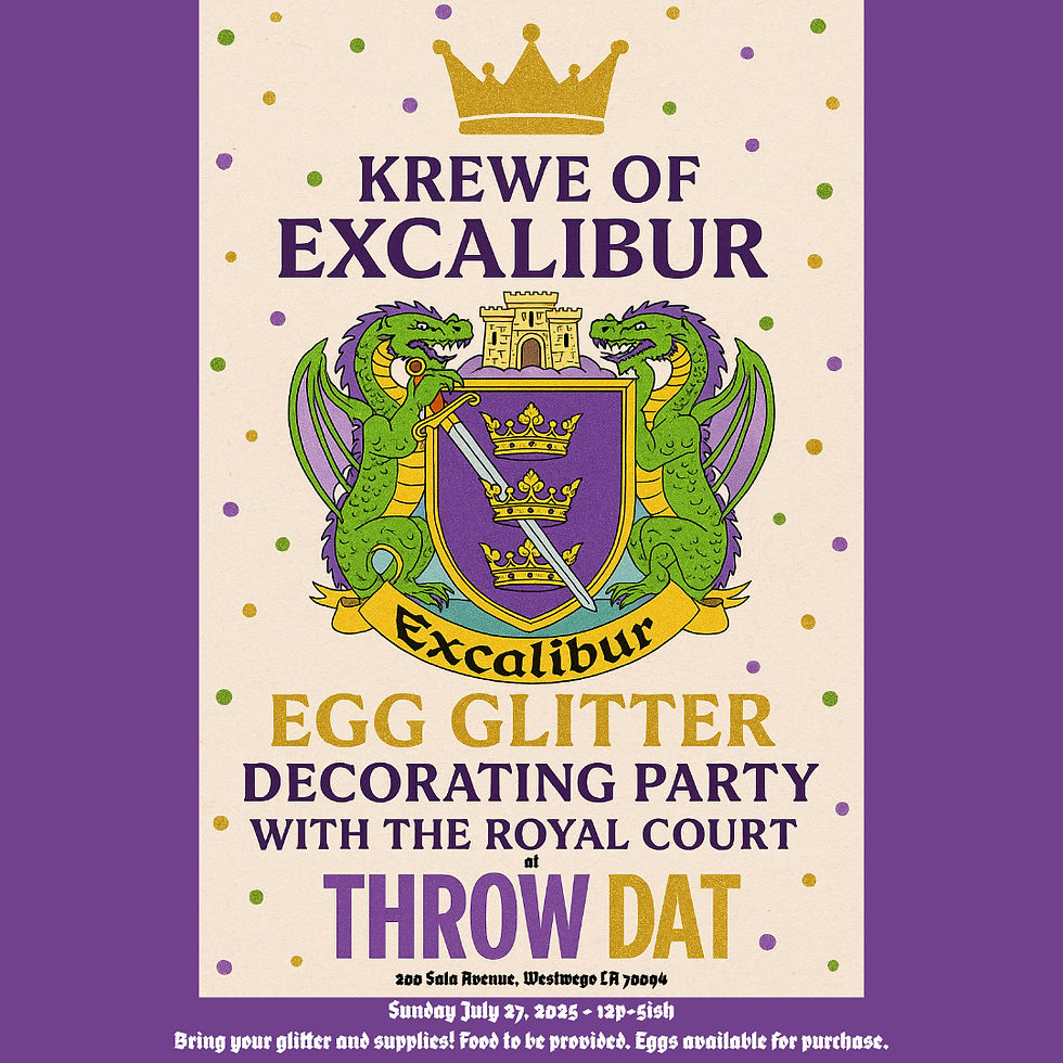 Excalibur Egg Decorating Party (EXCALIBUR MEMBERS ONLY)