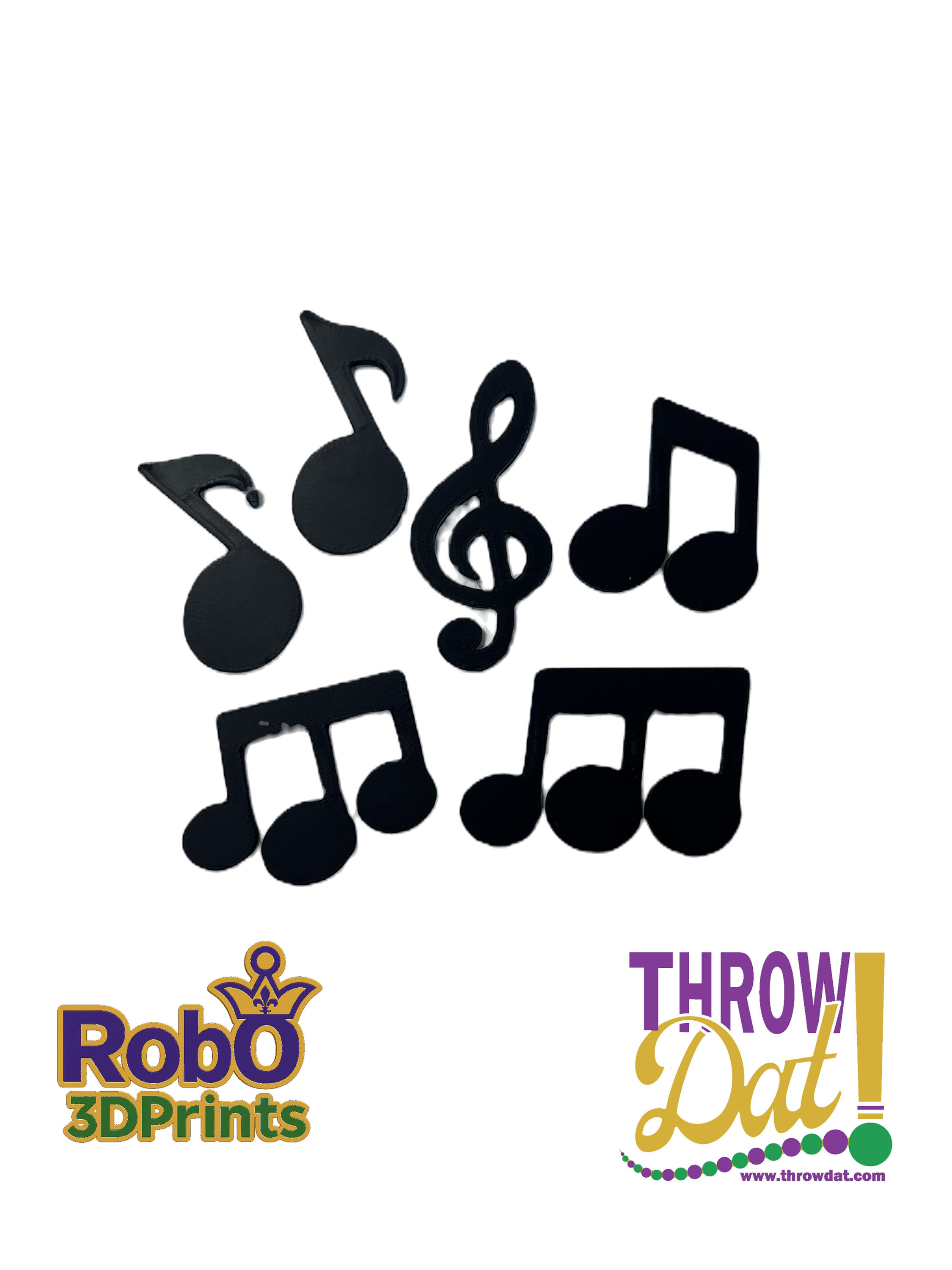 Music Note Cabochons (6 Pcs)