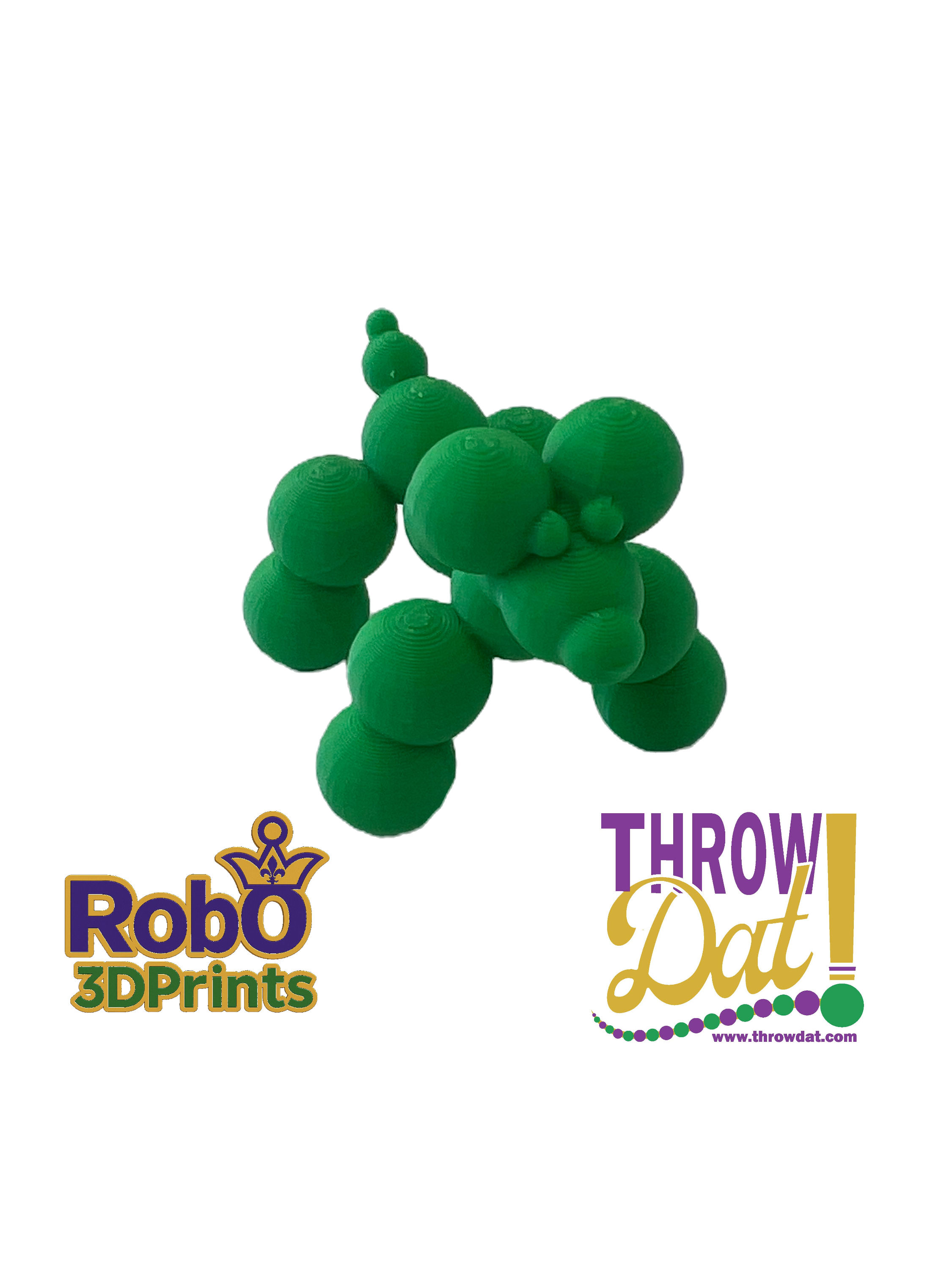 Green Bead Dog - Mini (1pc)