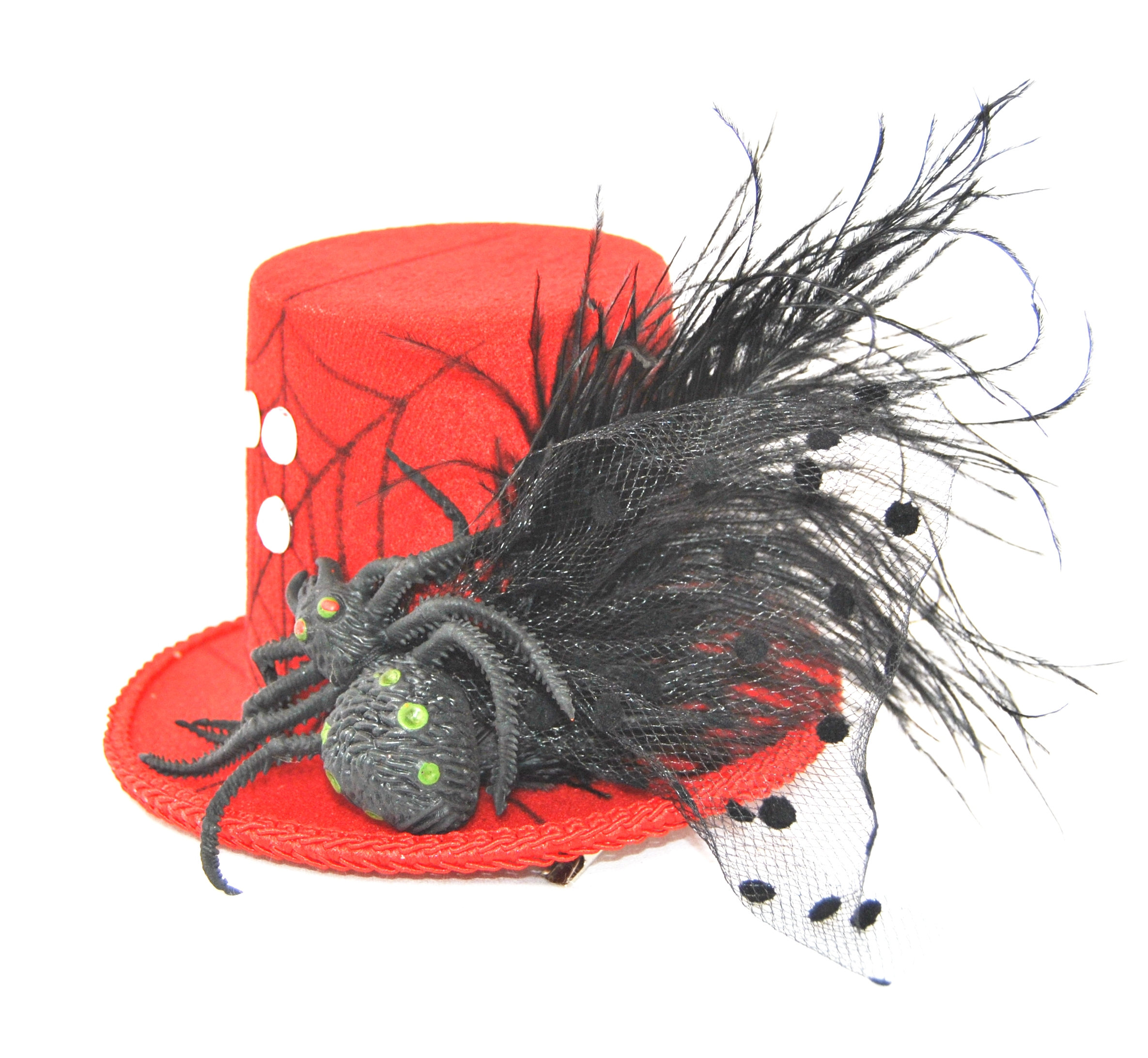Spider  Red Mini Top Hat carnivalcollectibles