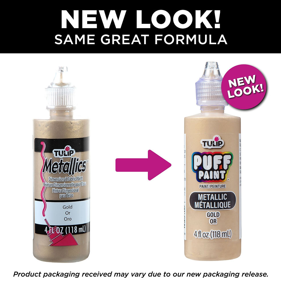 Thumbnail: Tulip Puff Paint Metallic Gold 4 fl. oz.