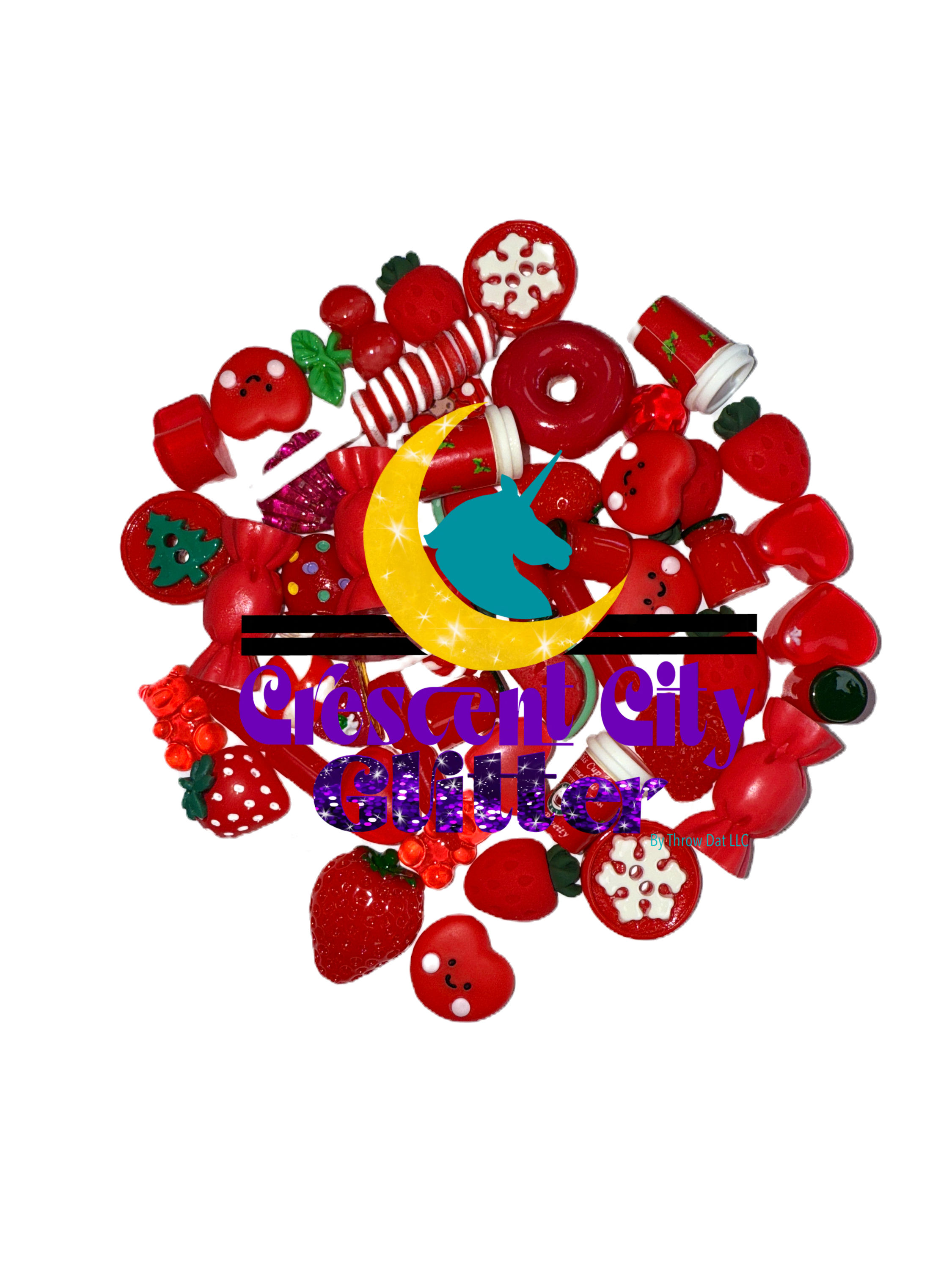 Resin Accents mixed sizes up to 1”(50 pieces)