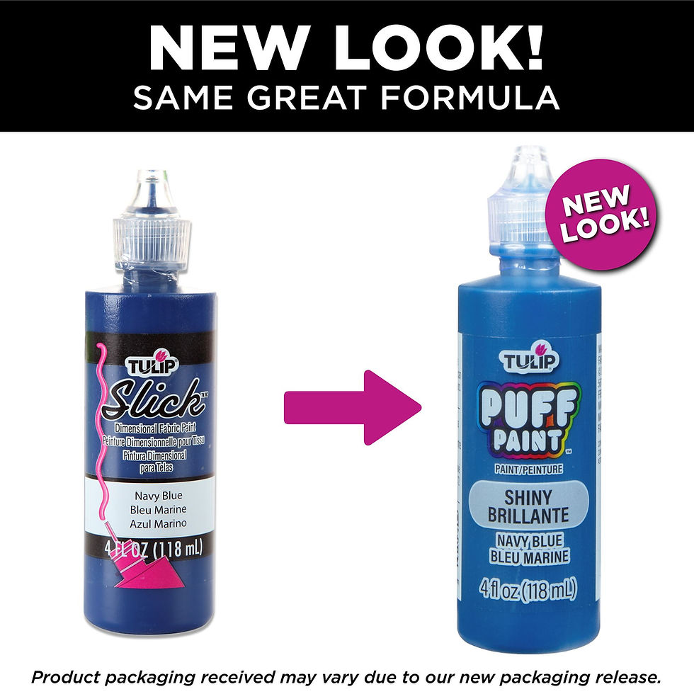 Thumbnail: Tulip Puff Paint Shiny Navy Blue 4 fl. oz.