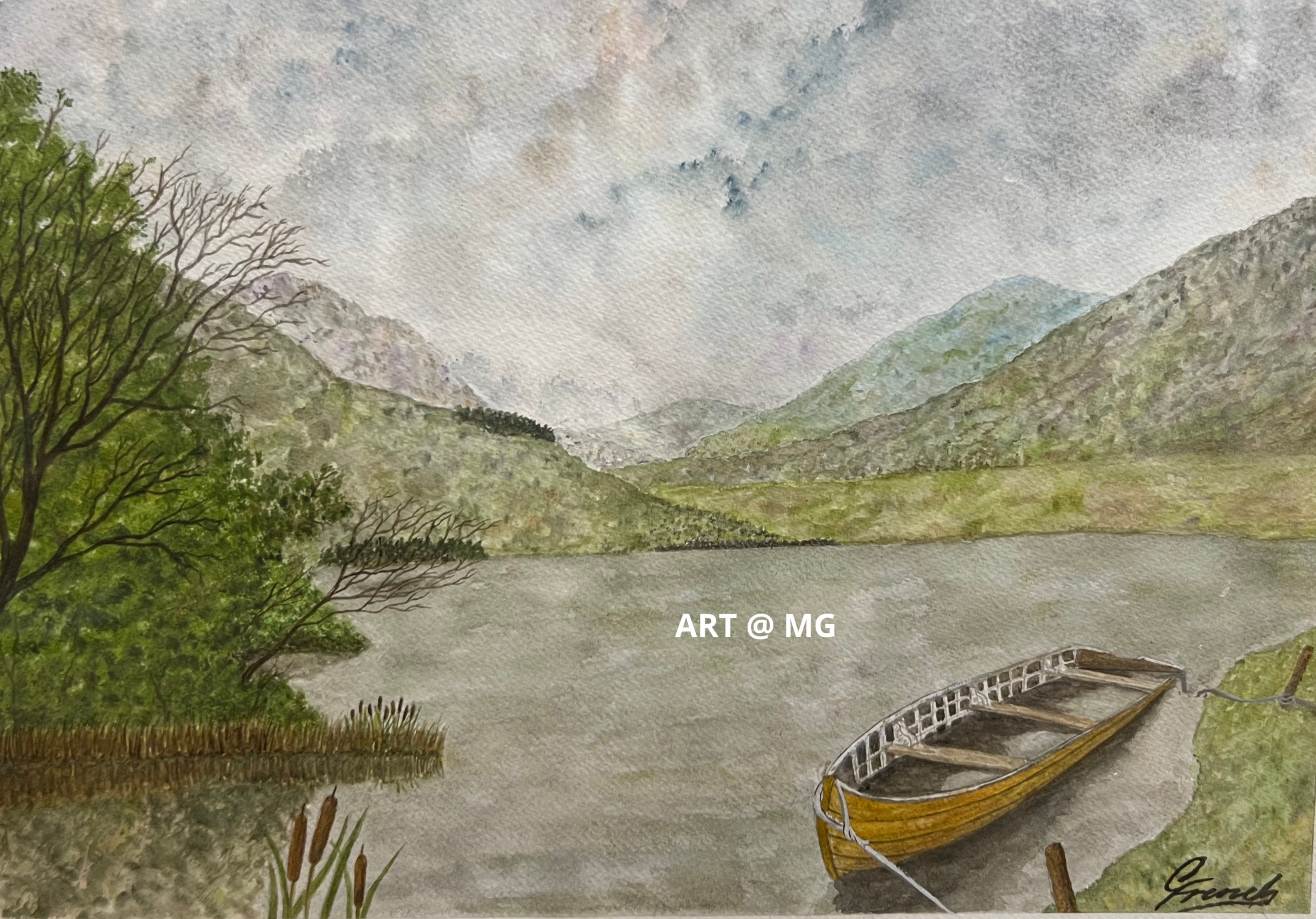 Bull rushes in the Valley by Graham French