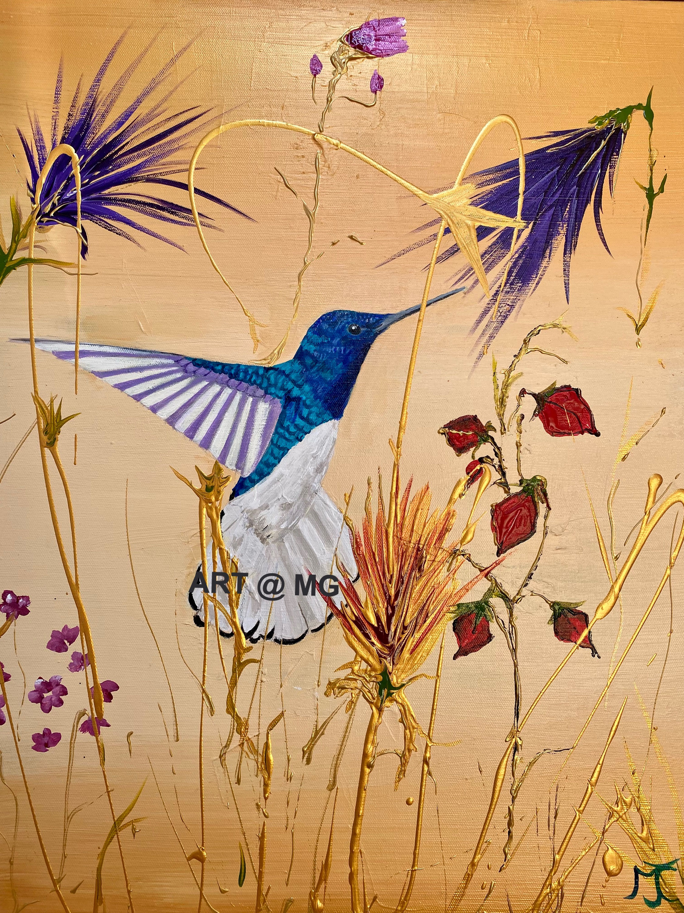 Exotic flight I by Marilyn Comparetton -FRSA & Gallery Owner