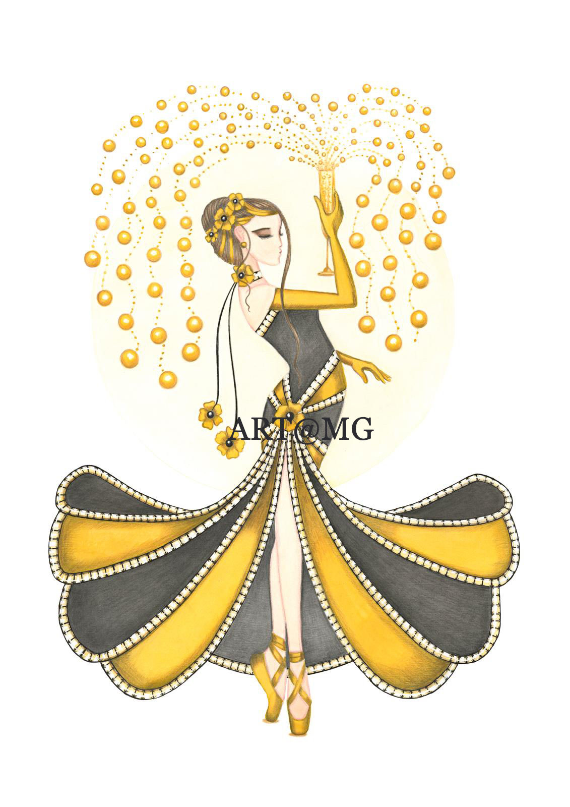 Champagne by Yvette Jordan
