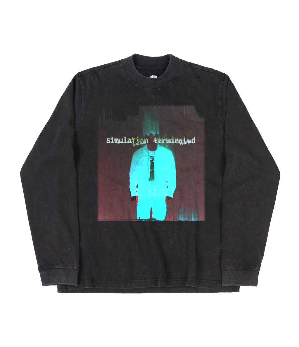 Long Sleeve Simulation Terminated Cyan