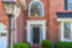 Atlanta real estate photography of a brick home entrance.